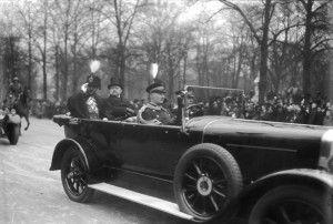 Le roi Amanullah reçu à Berlin par le Président Hindenburg (1928)