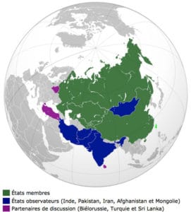 En prenant en compte l’Inde, le Pakistan, l’Iran et la Mongolie qui rejoindront l'alliance de plein pied cette année, c'est 40% de la population mondiale - dont les deux pays les plus peuplés de la planète -, près de 40 millions de km², quatre puissances nucléaires – et peut-être cinq si l'Iran parvient à acquérir la bombe -, les deuxième et troisième armées de la planète