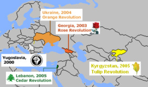 Les pays touchés par les « révolutions colorées » des années 2000 n’avaient pas été choisis par hasard.