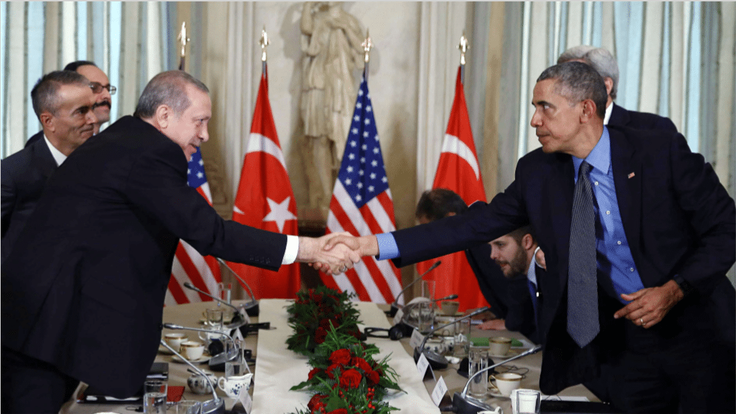 Rencontre entre Obama et Erdogan, 1 Décembre 2015. Photo: AP21829163_000001