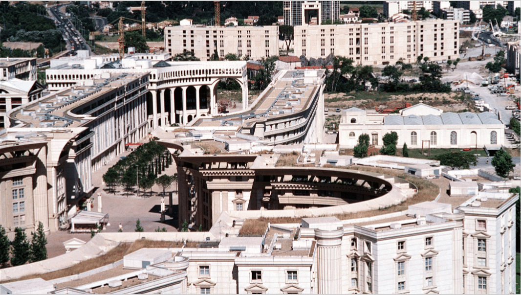 Quartier de l'Antigone à Montpellier.
Photo : SIPA 00108415_000001