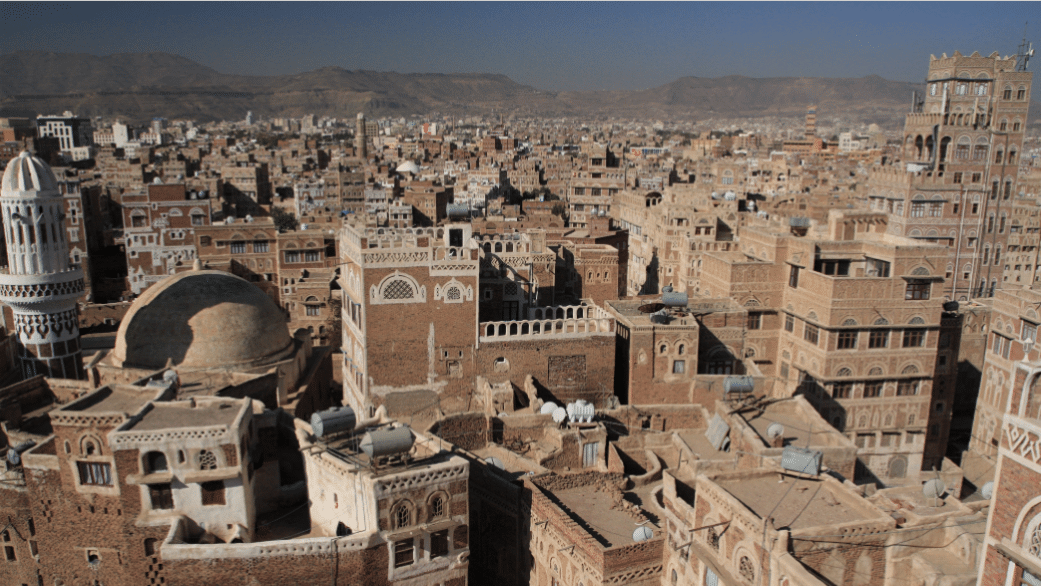 Vue de Sanaa, Yemen en Janvier 2010. Aujourd'hui il n'en reste que des ruines. Photo: yeowatzup