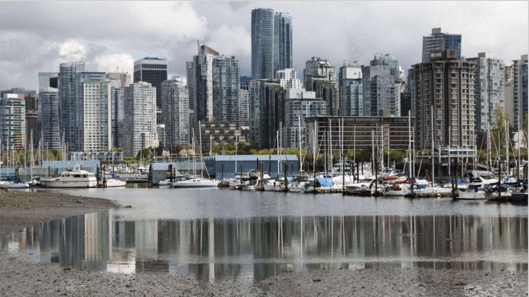 Les gratte-ciel de Vancouver vus de l’autre côté du port Devonian, dans la baie de Vancouver, au Canada, 01 mai 2017.
Photo : SIPA 40515311_000032