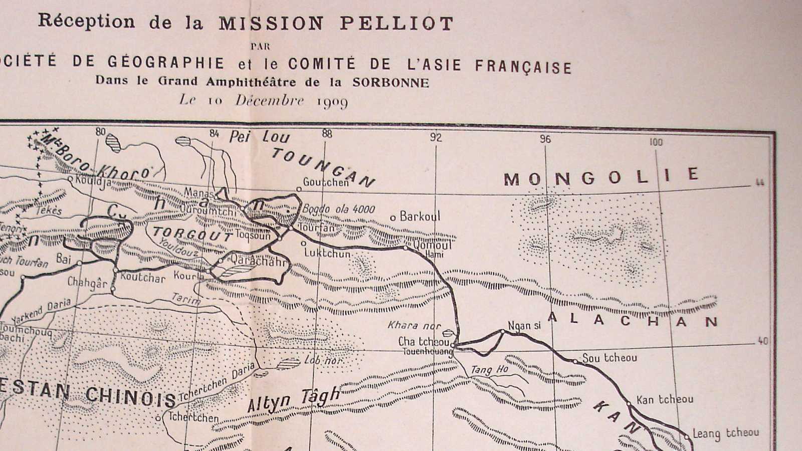 Extrait de la carte de la mission Pelliot (c) Saint-Mandé