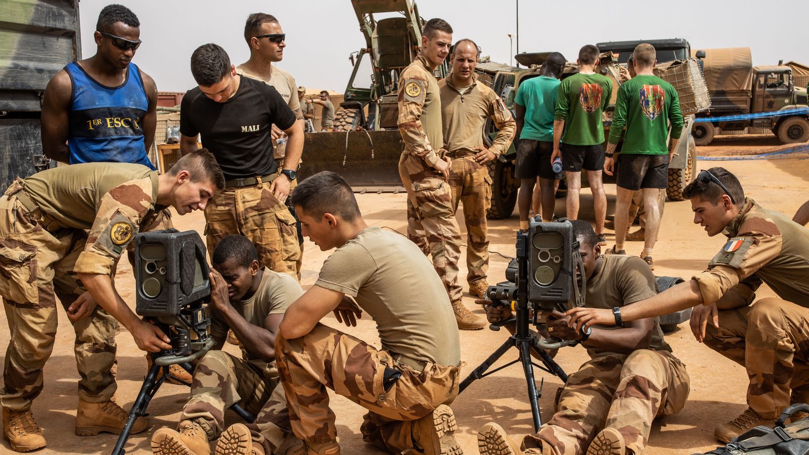 Opération Barkhane.
22 avril 2019. Gossi, nord du mali, région de Tombouctou. Base temporaire militaire française. 
Numéro de reportage  : 00910390_000054
Auteurs  : Laurence Geai/SIPA