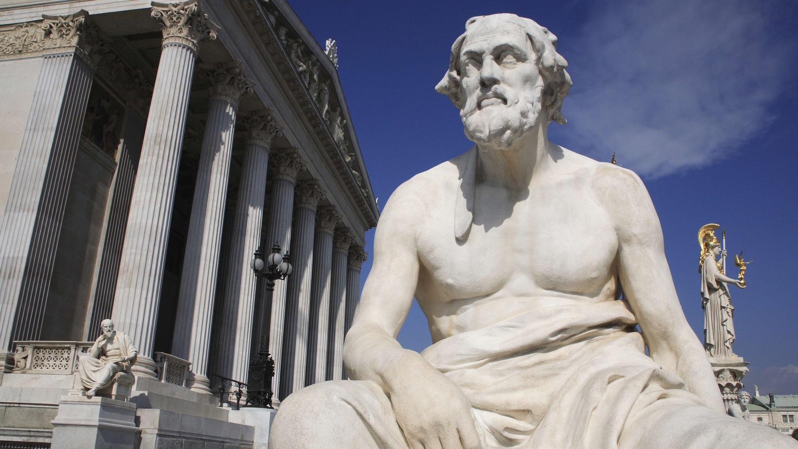 Statue de Thucydide devant le Parlement à Vienne.
Auteur : Eye Ubiquitous / Rex Fe/REX/SIPA
Numéro de reportage  : REX40192629_000001