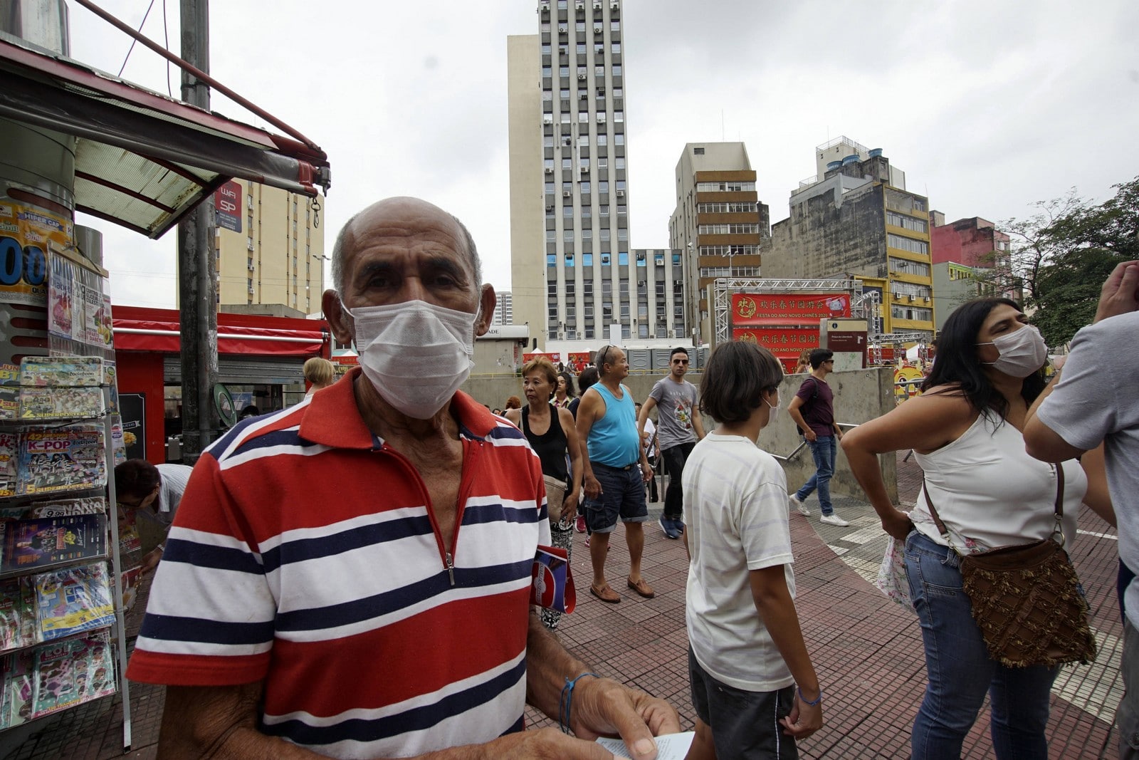 A São Paulo, le 2 février 2020, des activités du Nouvel An chinois ont été annulées en raison du danger du coronavirus,
Auteurs  : Cris Faga/Sipa USA/SIPA,
Numéro de reportage  : SIPAUSA30200912_000027.