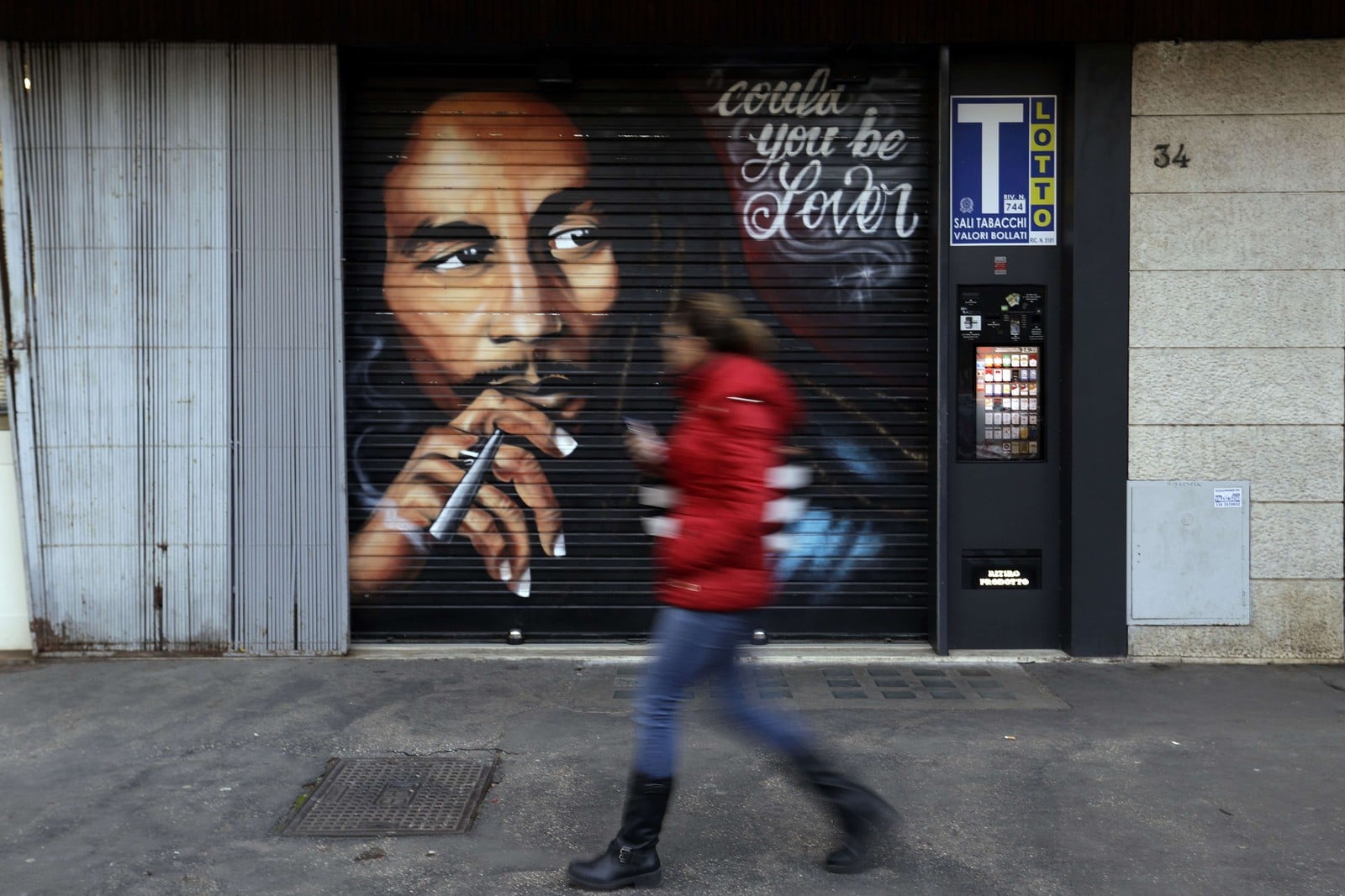 Peinture murale de Bob Marley à Rome : une icône du rastafari qui traverse les frontières,
Auteurs  : Gregorio Borgia/AP/SIPA,
Numéro de reportage  : AP22276493_000001.