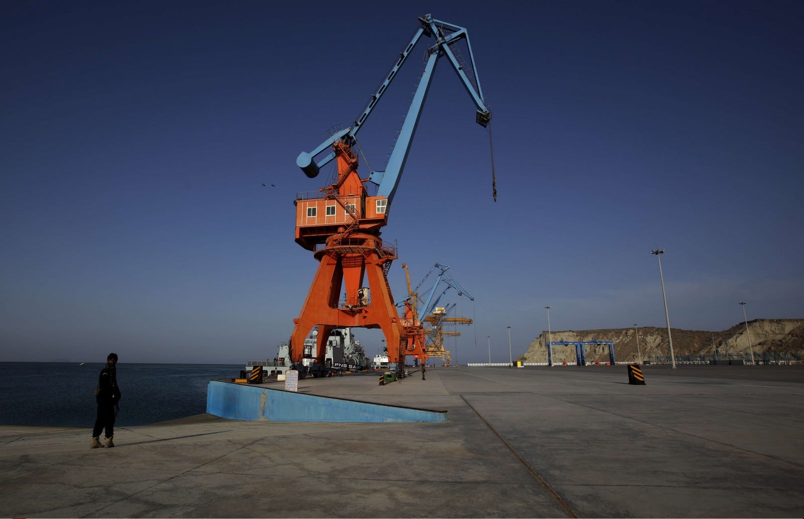 Port de Gwadar au Pakistan, principal point de passage des "nouvelles routes de la soie",
Auteurs  : Anjum Naveed/AP/SIPA,
Numéro de reportage  : AP21881317_000003.