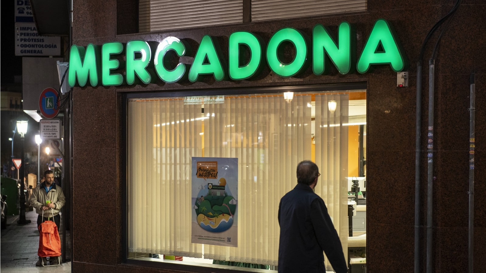 Mercadona, une chaîne de supermarchés espagnols,
Auteurs  : Budrul Chukrut / SOPA Images/Sip/SIPA,
Numéro de reportage  : SIPAUSA30198132_000021.