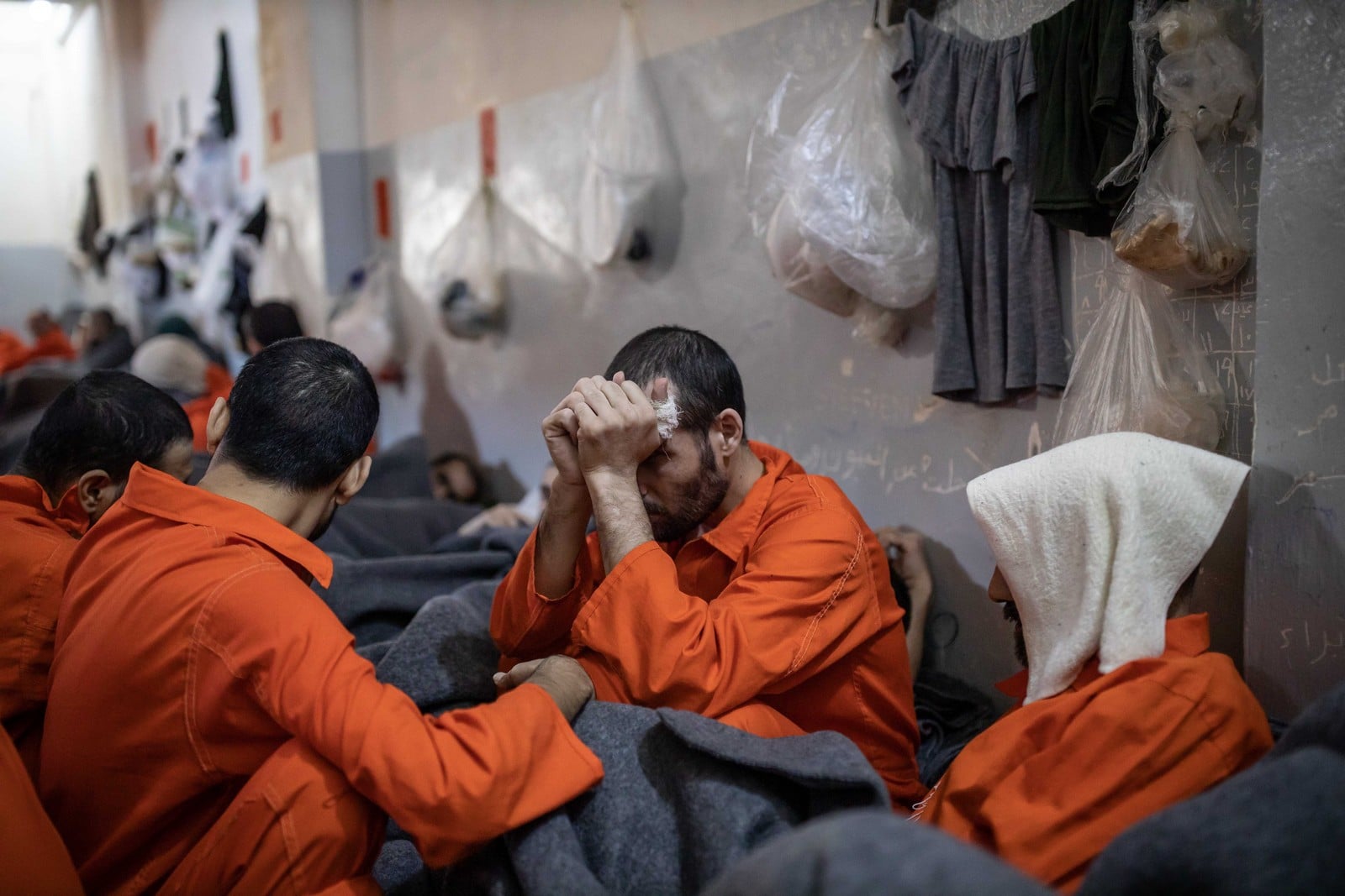 Octobre 2019 dans le Nord-Est de la Syrie, une prison abrite des membres de Daesh,
Auteurs  : GEAI LAURENCE/SIPA,
Numéro de reportage  : 00932135_000093.