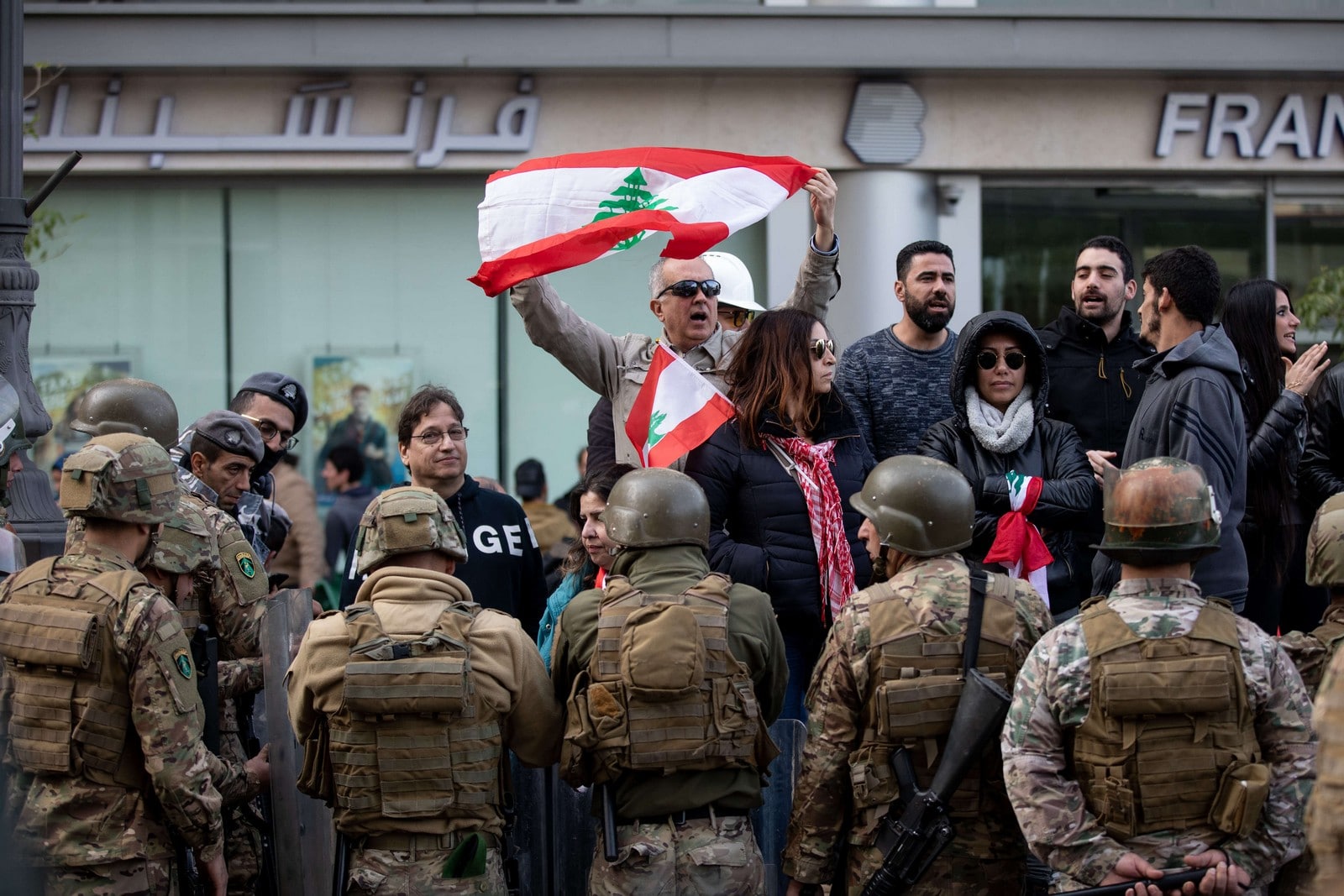 Manifestations à Beyrouth le 27 janvier 2020,
Auteurs  : Tom Nicholson/LNP/REX/SIPA,
Numéro de reportage  : Shutterstock40746858_000009.