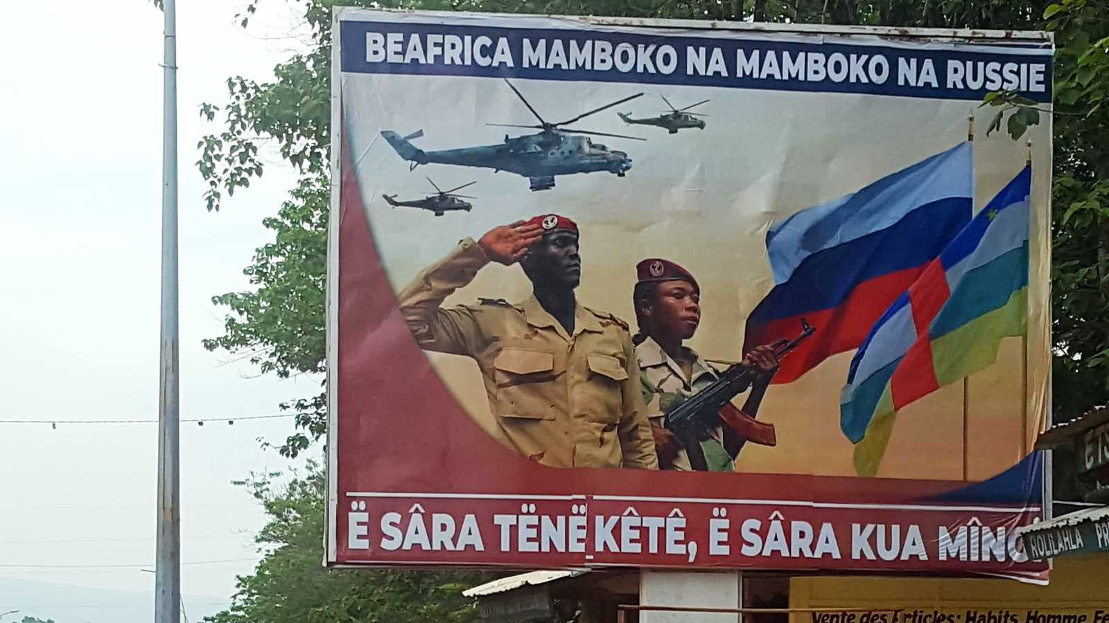 La propagande de la Russie à Bangui (c) Florent Hivert