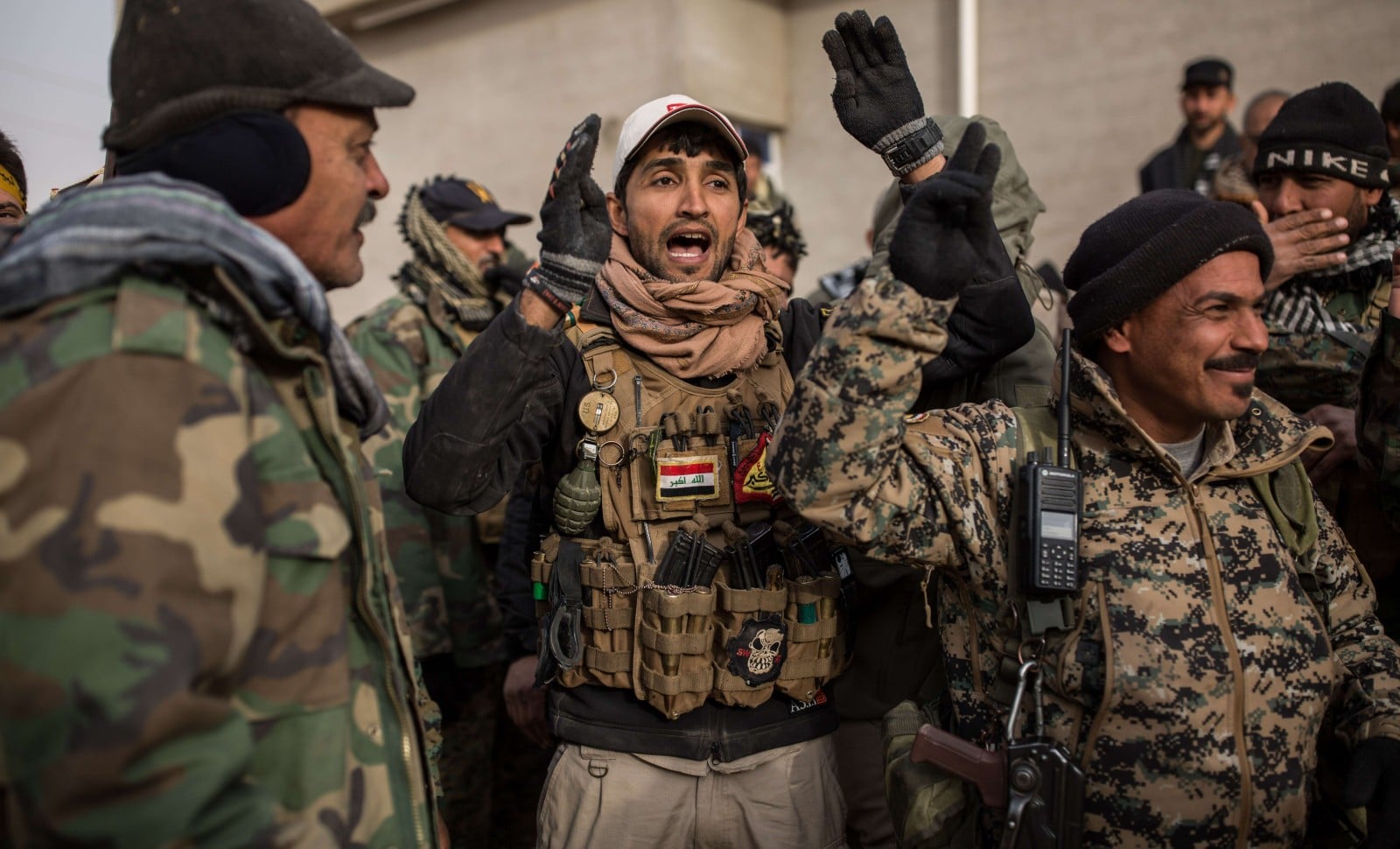 La brigade irakienne chiite ali al akbar combat l'EI au sud de Mossoul
00793449_000089
Photo : Laurence Geai/SIPA