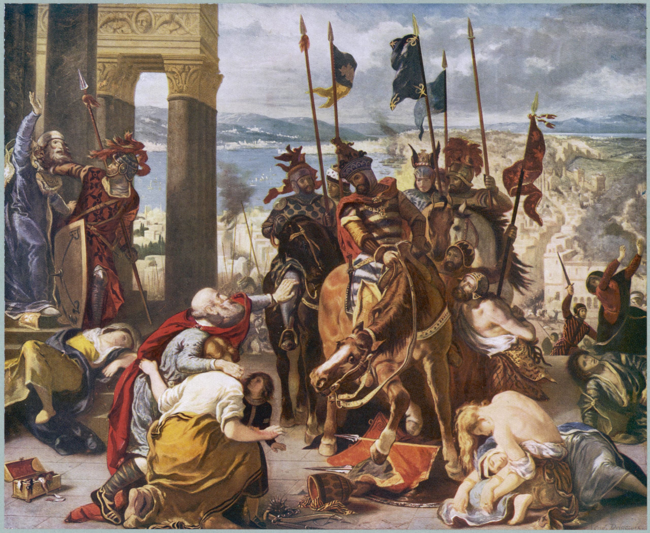 Les croisés prennent Constantinople en 1204. Auteur : MARY EVANS/SIPA 51339233_000001