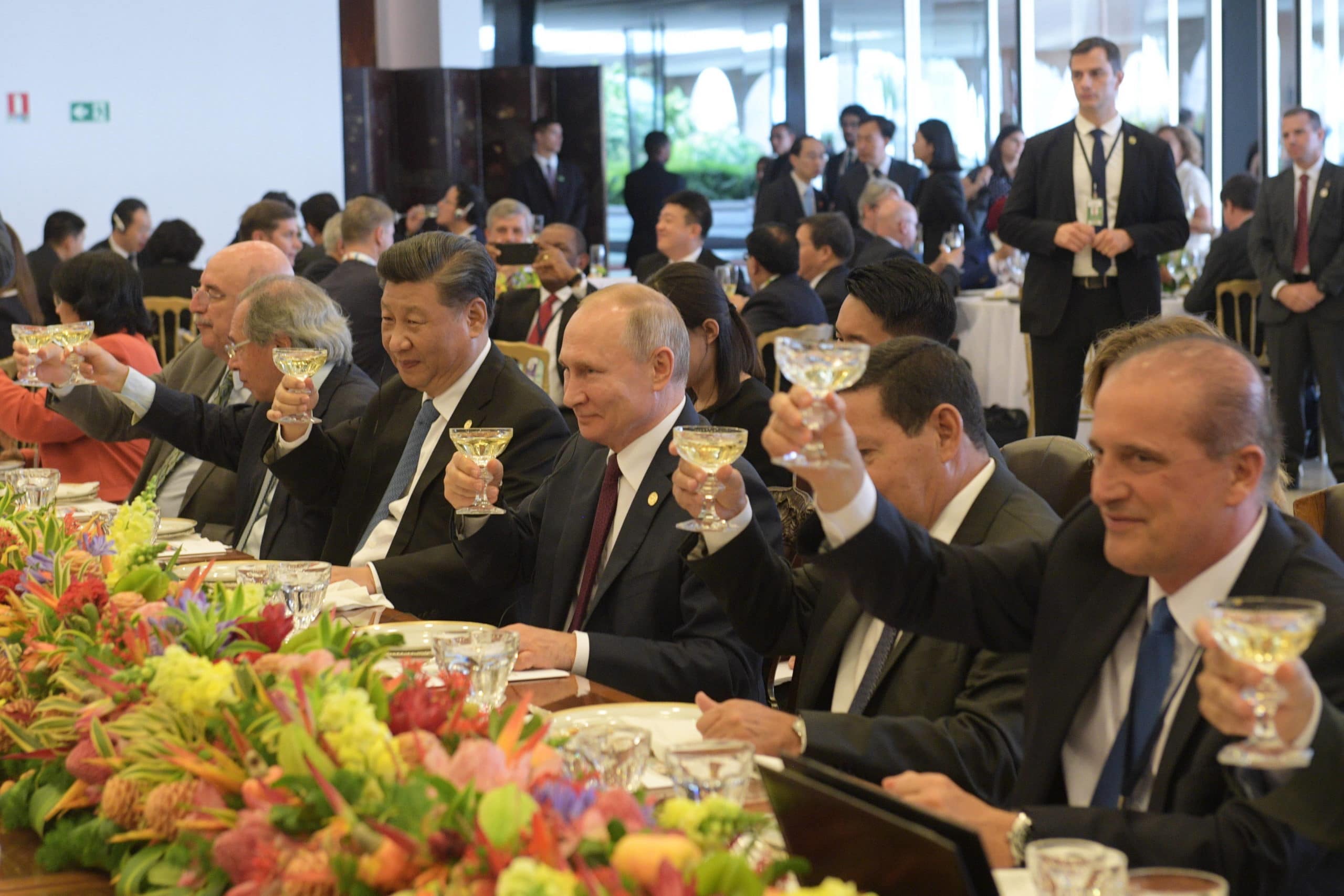 Vladimir Poutine et Xi Jinping au 11e sommet des BRICS le 14 novembre 2019.