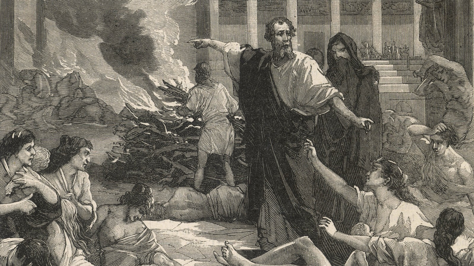 Hippocrate, sauveur d'Athènes durant la période d'épidémie,
Auteurs  : MARY EVANS/SIPA,
Numéro de reportage  : 51339112_000001.