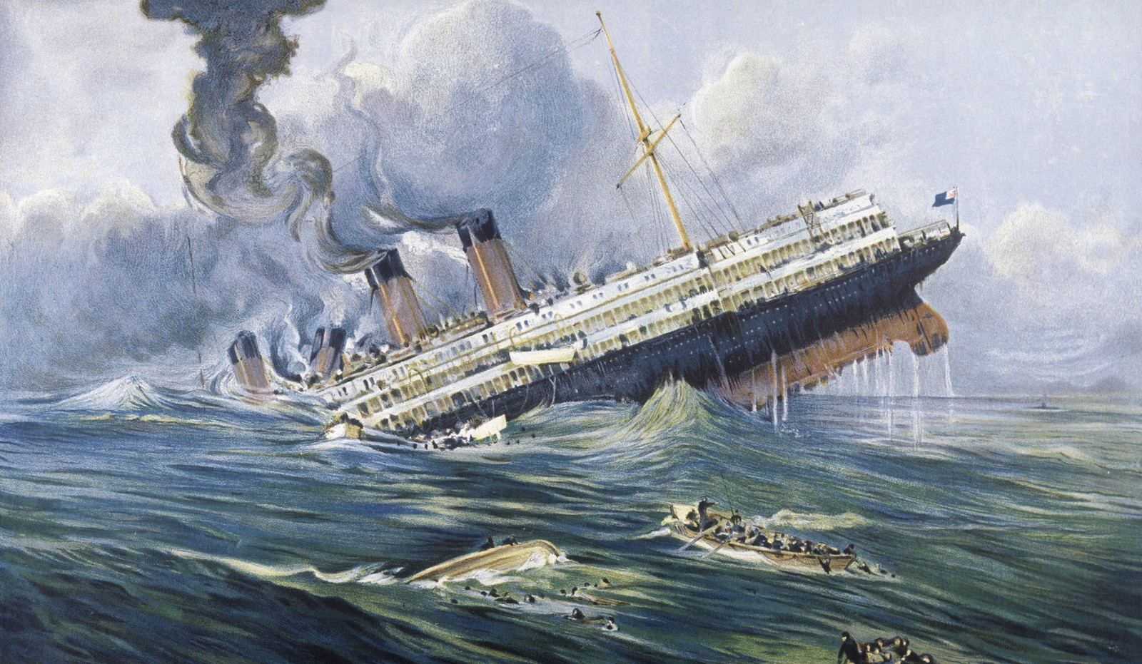 Le torpillage du Lusitania, le 7 mai 1915, par un sous-marin allemand,
Auteurs  : MARY EVANS/SIPA,
Numéro de reportage  : 51337473_000001.