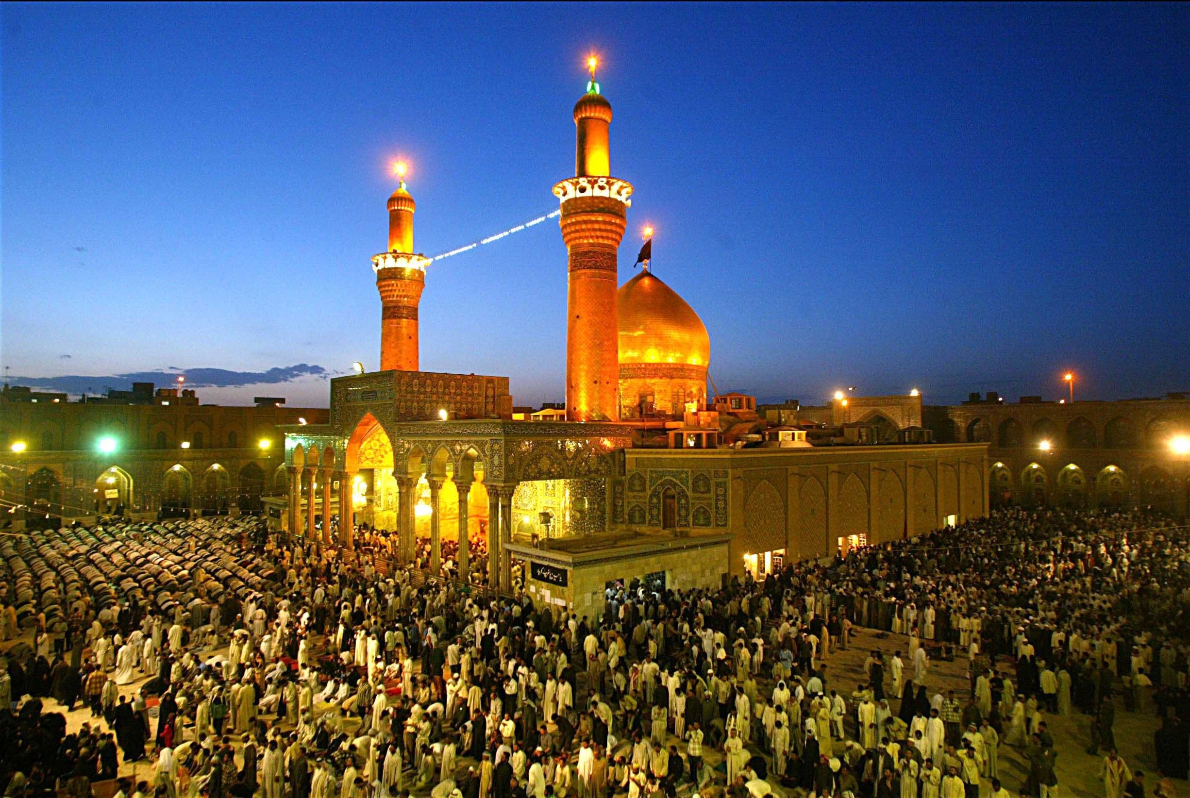 Mausolée de l'imam Hussein à Kerbala.