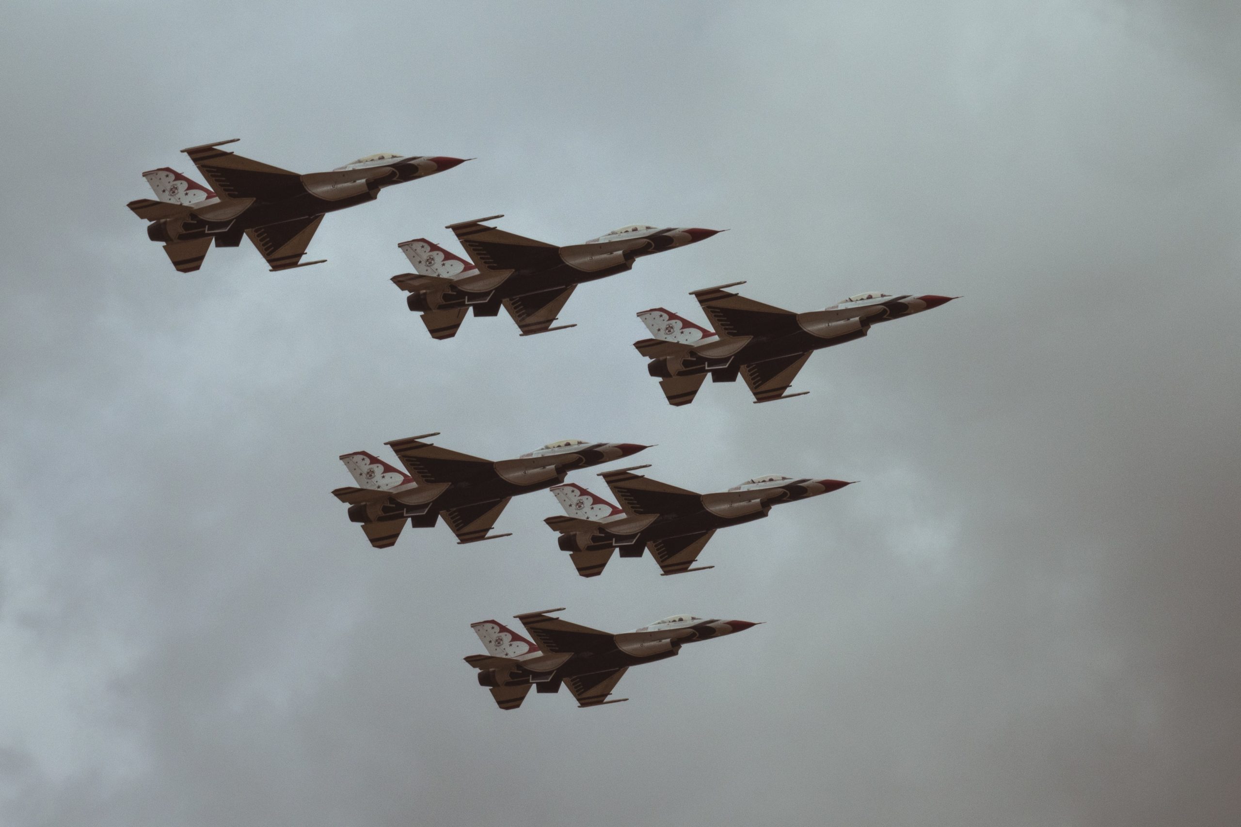 Des fighters jets de la Royal Air Force. Photo : Ux Gun/unsplash