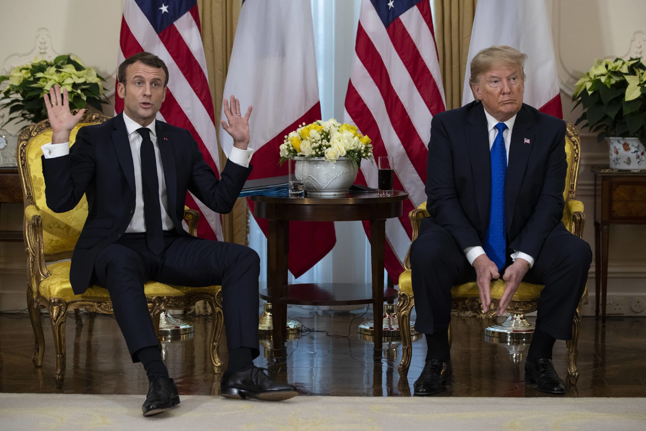 Macron, symbole de l'américanisation de la France ? Photo : Evan Vucci/AP/SIPA AP22405031_000160