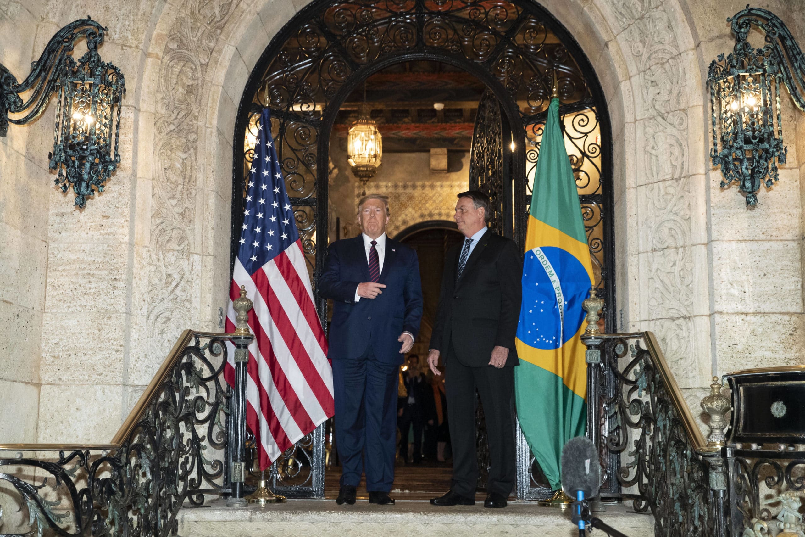 Donald Trump et Jair Bolsonaro le 7 mars 2020 © Alex Brandon/AP/SIPA Numéro de reportage  : AP22436105_000002