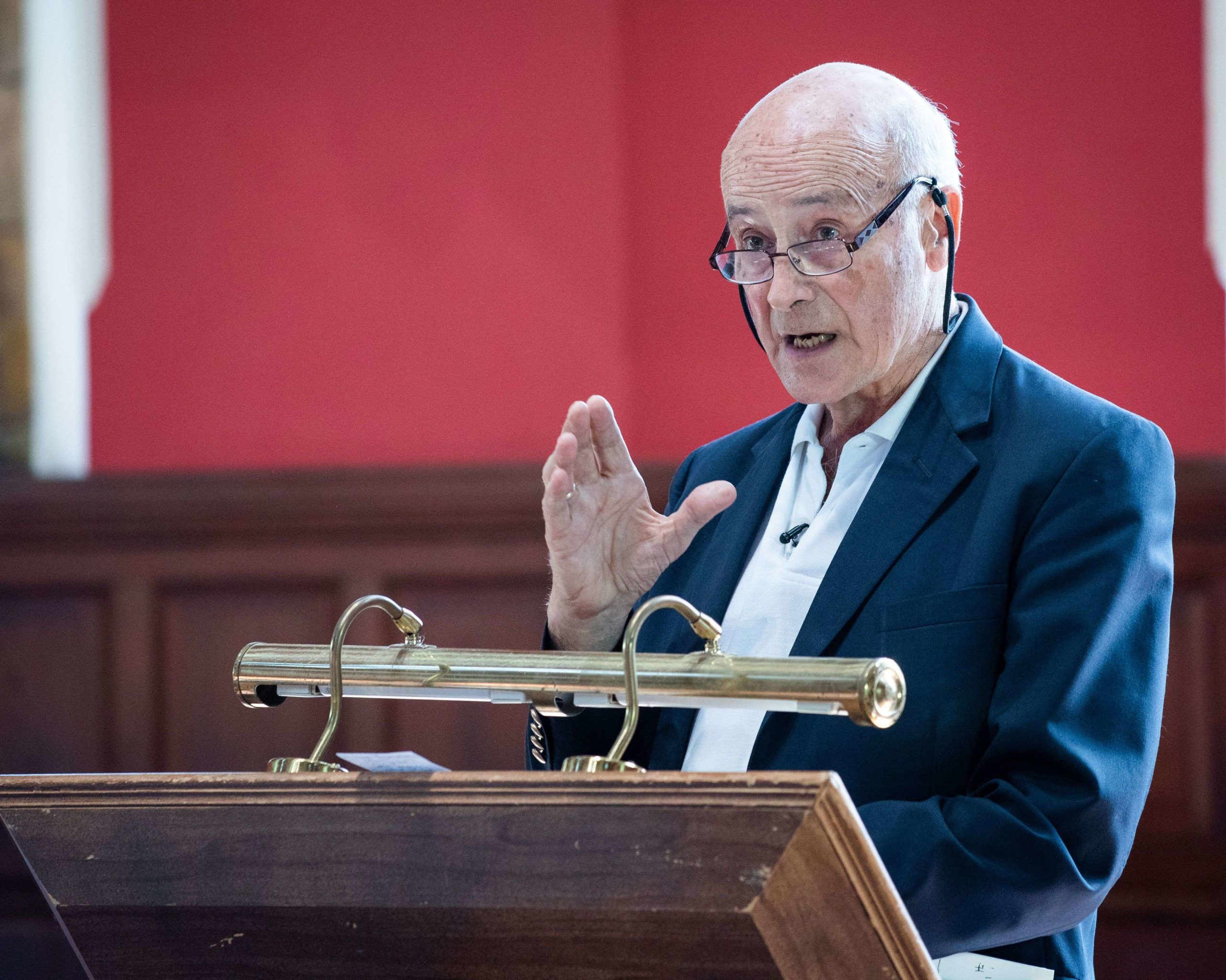 Joseph Nye, grand théoricien du soft power américain. Photo : The Oxford Union/Shutte/SIPA 40655164_000004