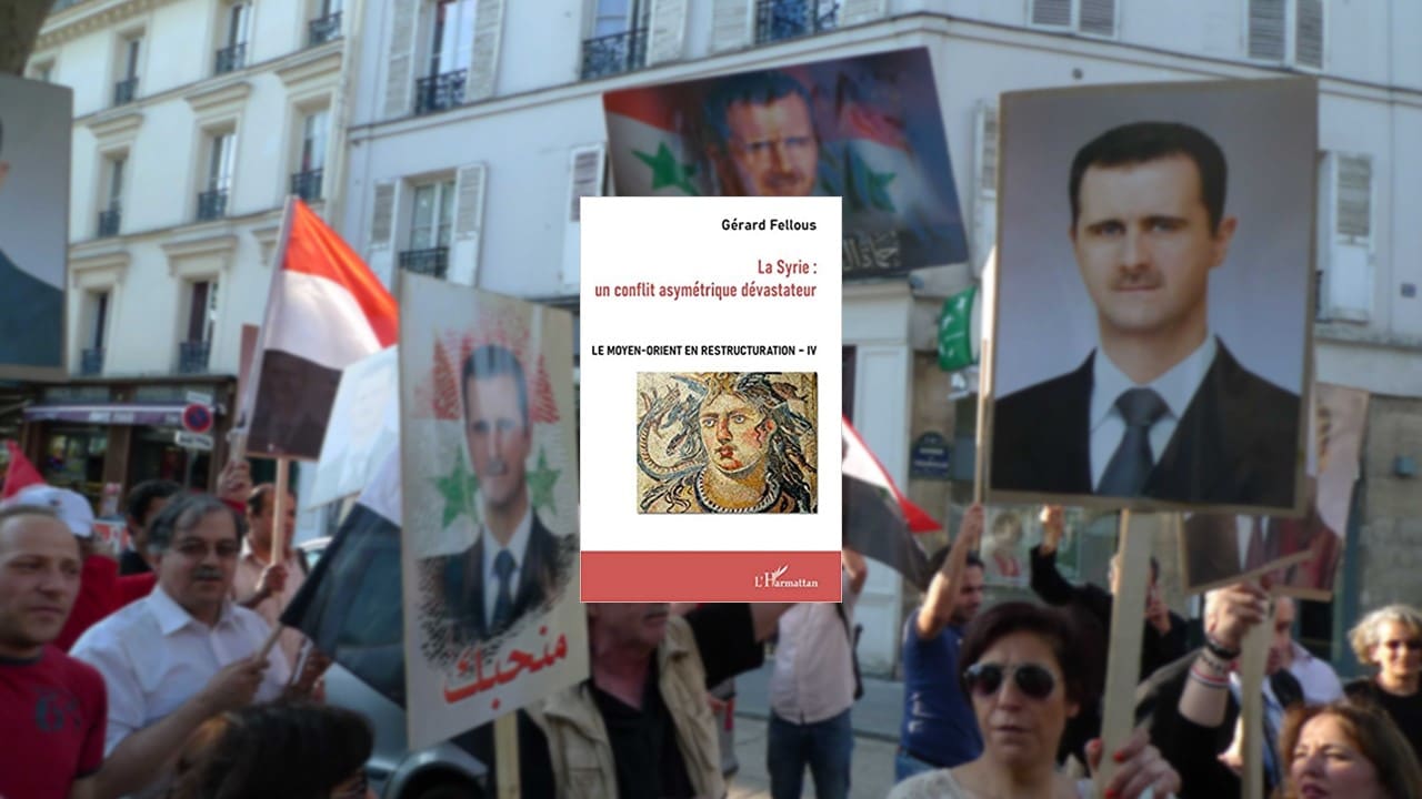 Une manifestation de soutien à Bachar Al-Assad à Paris en 2012 © LASKI/SIPA 00638033_000001