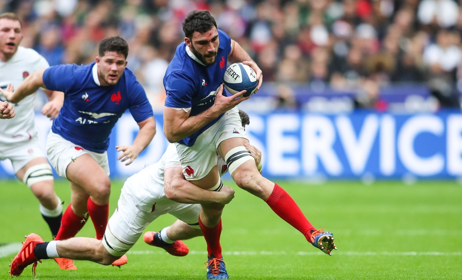 Charles Ollivon, le capitaine du XV de France, lors de la victoire face à l'Angleterre, le 2 février 2020 © J.E.E/SIPA 00943258_000028