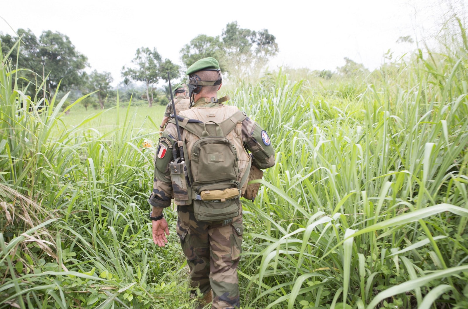 Patrouille en République centrafricaine, dans le cadre de l'opération Sangaris,
Auteurs  : JOSE NICOLAS/SIPA,
Numéro de reportage  : 00742122_000067.