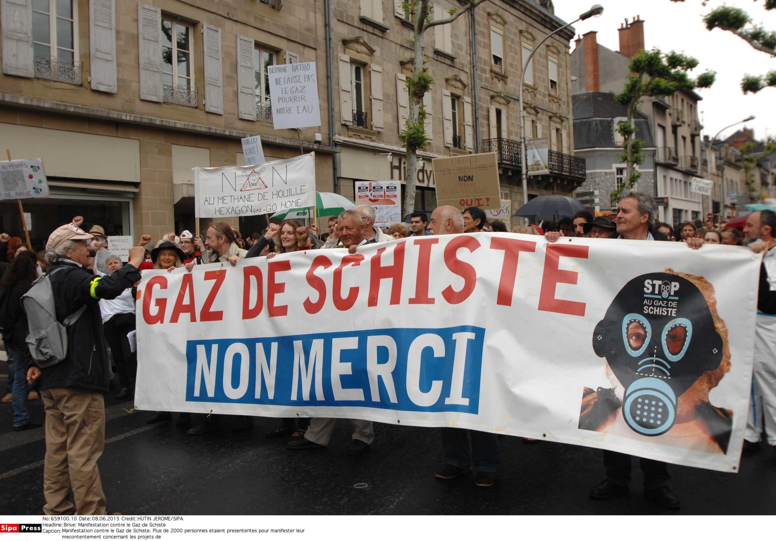 Manifestation contre le Gaz de Schiste. (c) HUTIN JEROME/SIPA 00659100_000010