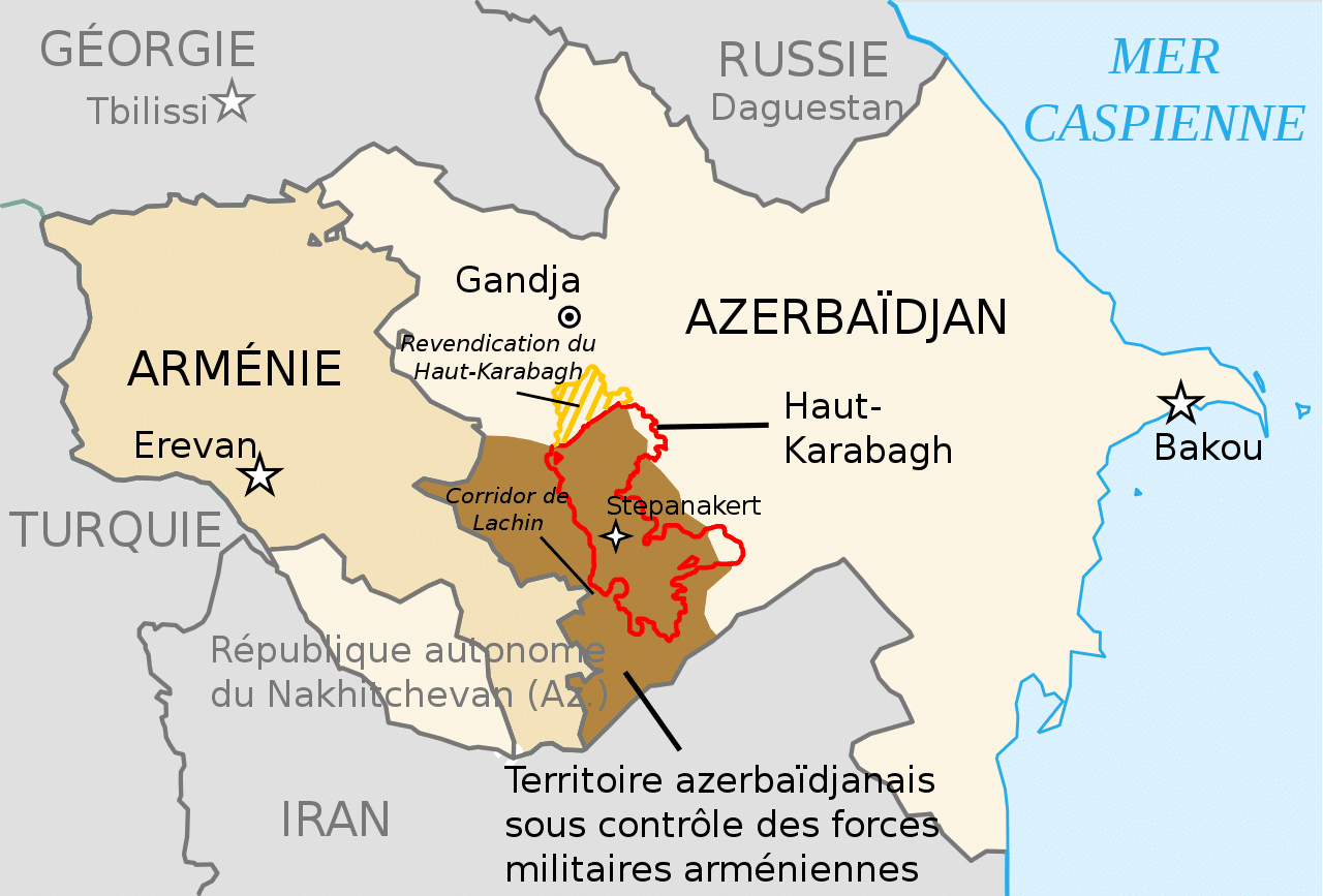 L'Arménie et l'Azerbaïdjan (c) Wikipédia