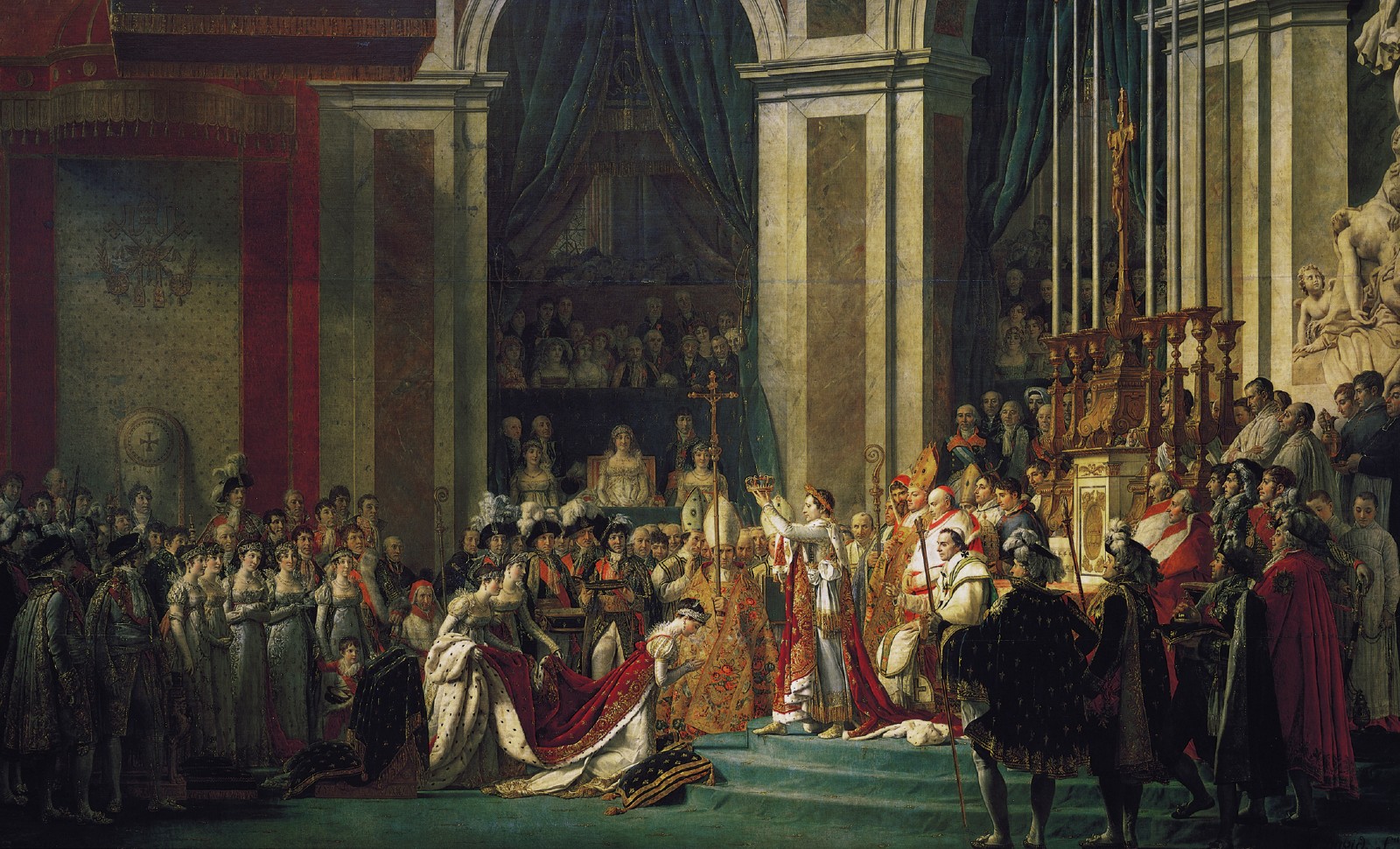 Le Sacre de Napoléon, David, 1805 (c) Wikimédia Commons