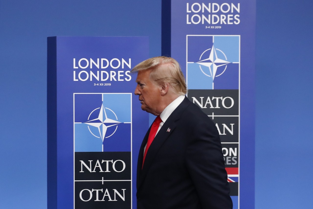 Donald Trump lors du Sommet de l'OTAN à Watford en décembre 2019 (c) CHRISTIAN HARTMANN-POOL/SIPA/1912041429
