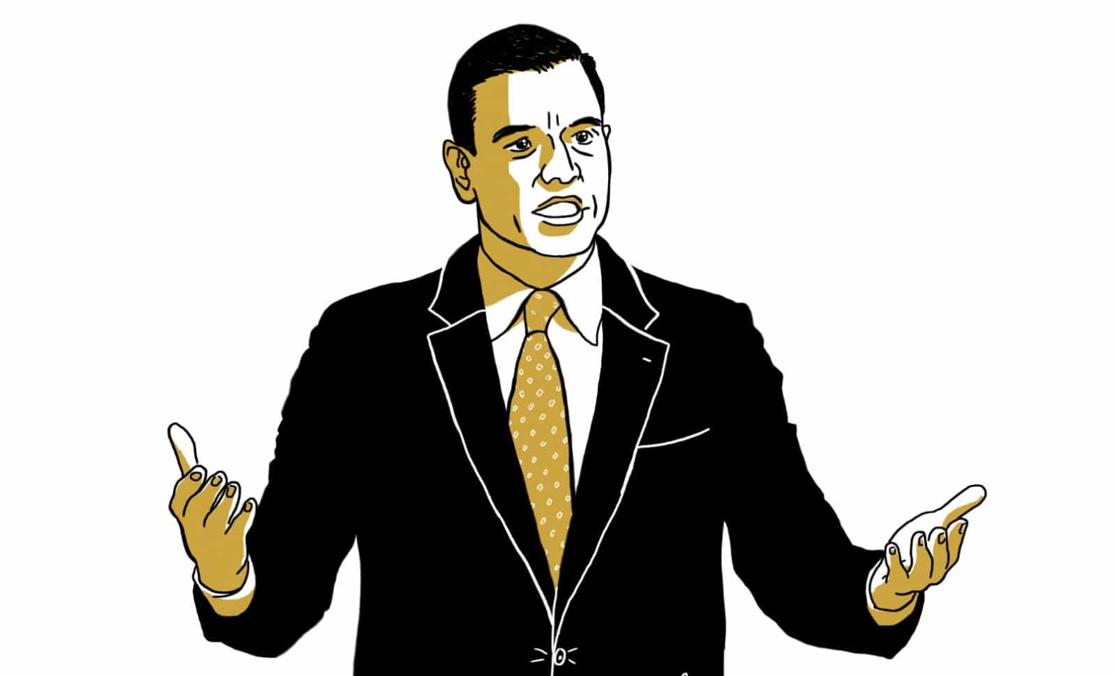 Pedro Sanchez (c) Illustration Conflits