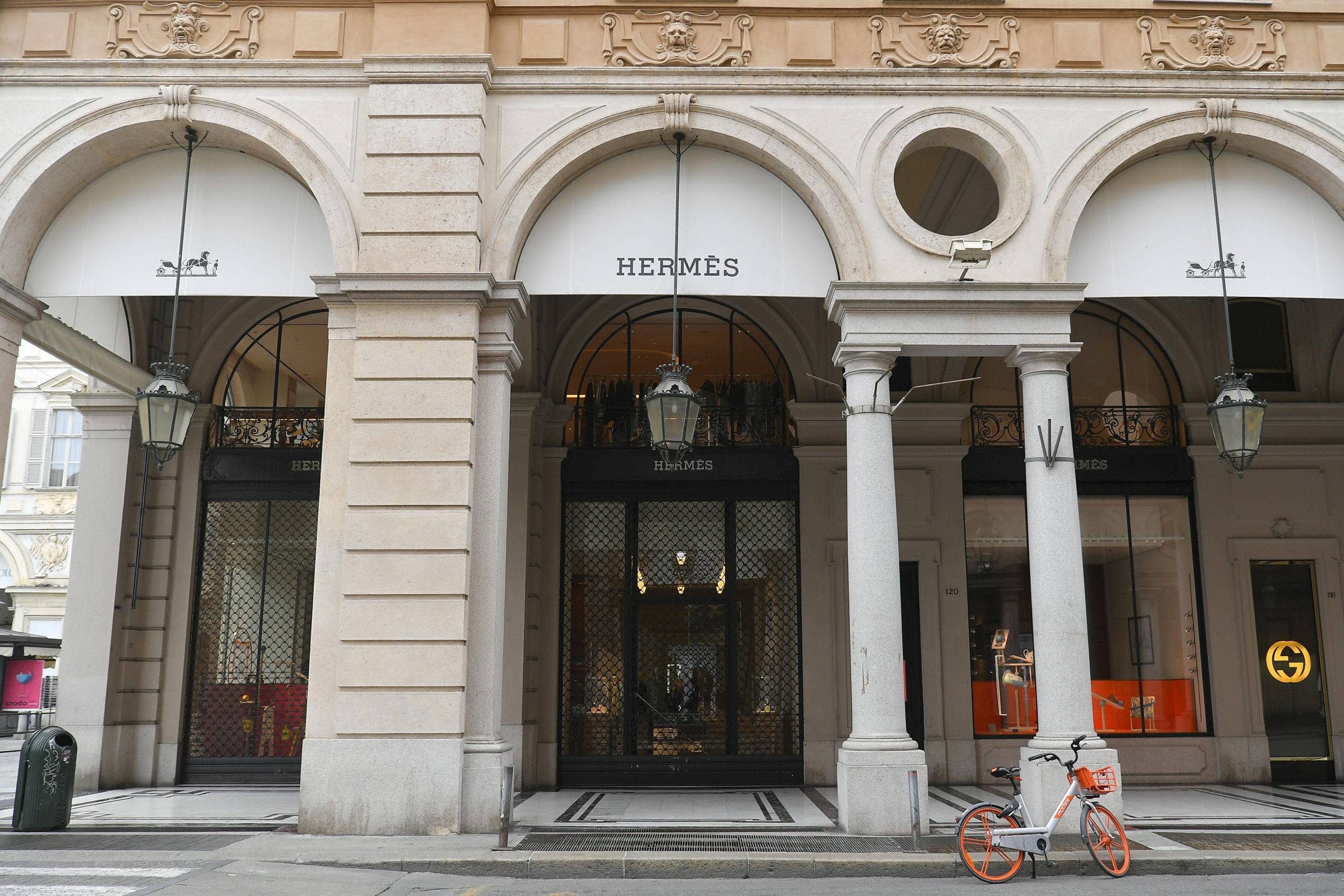 Magasin Hermès à Turin (c) Sipa SIPAUSA30207287_000033