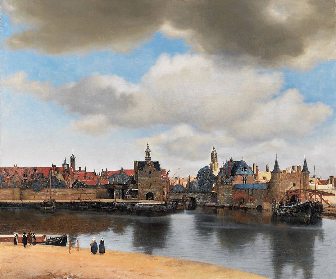 "Vue de Delft", Johannes Vermeer, 1660-1661 (c) Wikipédia