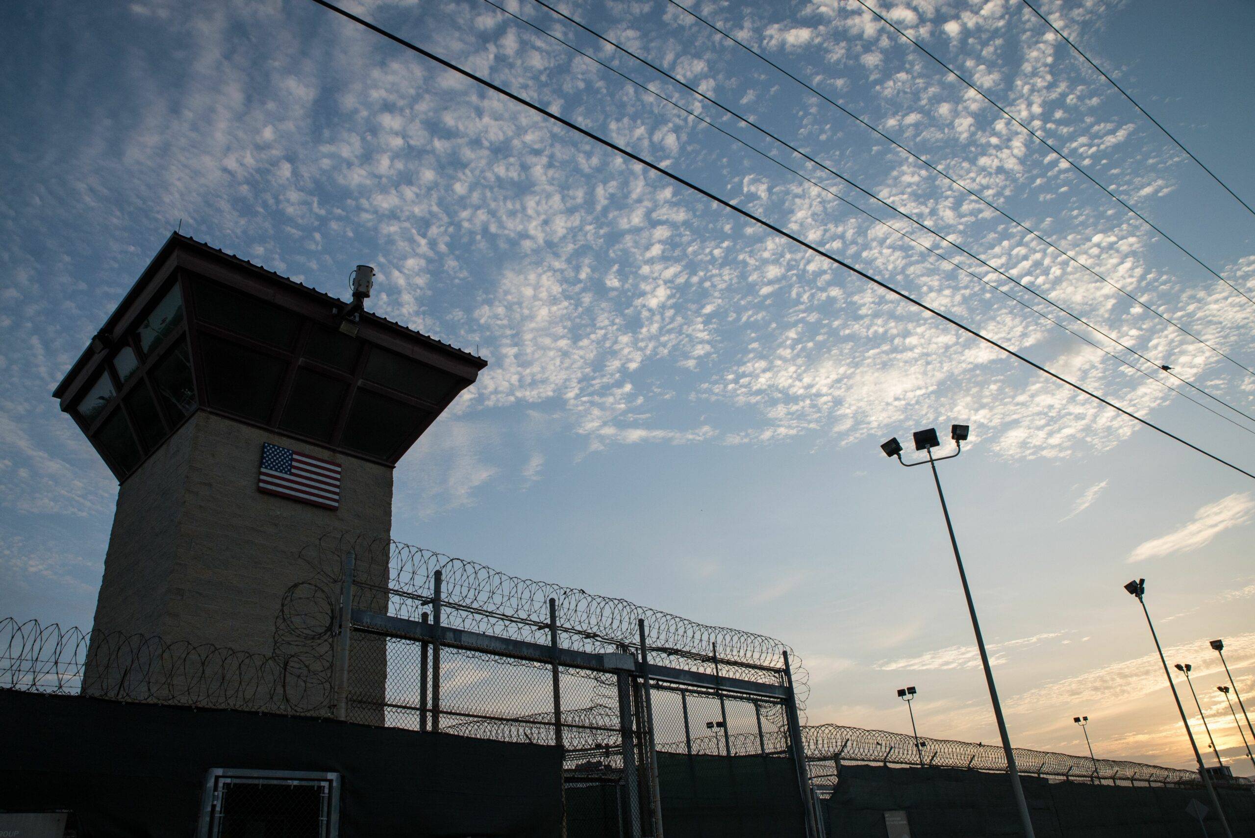 La prison de Guantanamo, exemple des limites du jus in bello. (c) Sipa 00870635_000033
