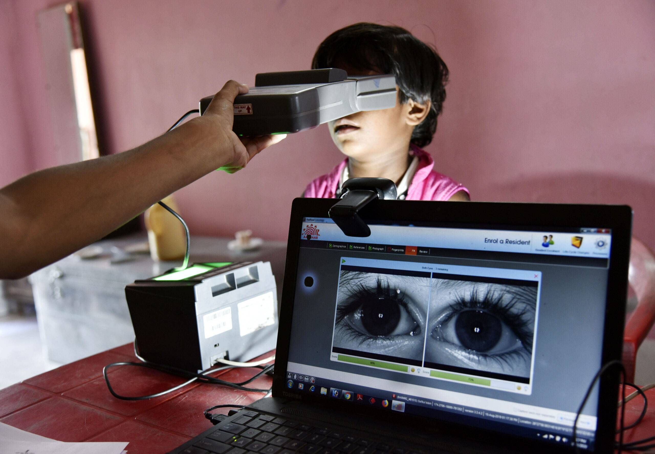 Photographie des iris d'un enfant en Inde (Assam) (c) Sipa Shutterstock40721991_000006