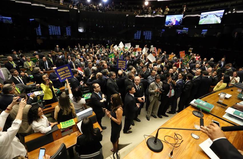 Chambre des députés à Brasilia.