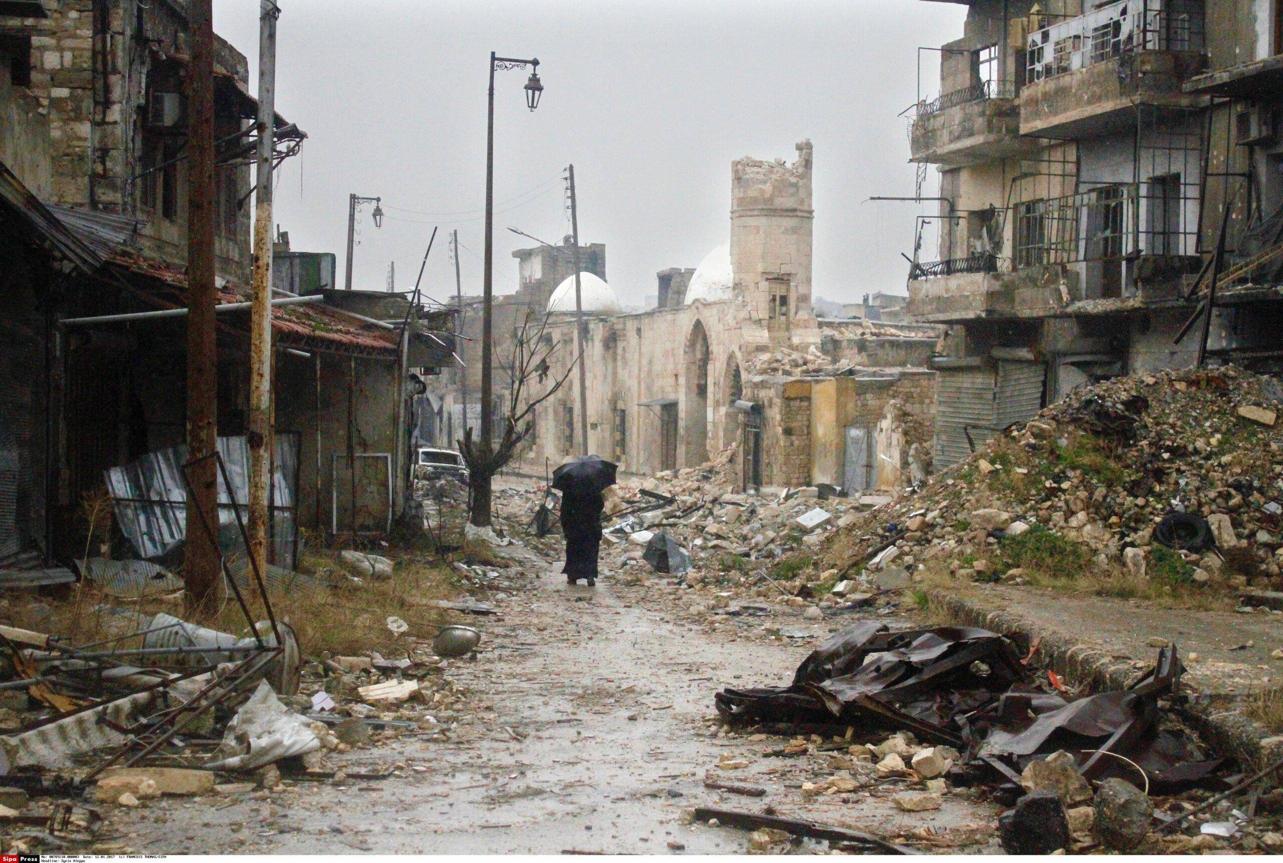 Le quartier Jdeydeh  à Alep presque entièrement détruit (c) Sipa 00789210_000003