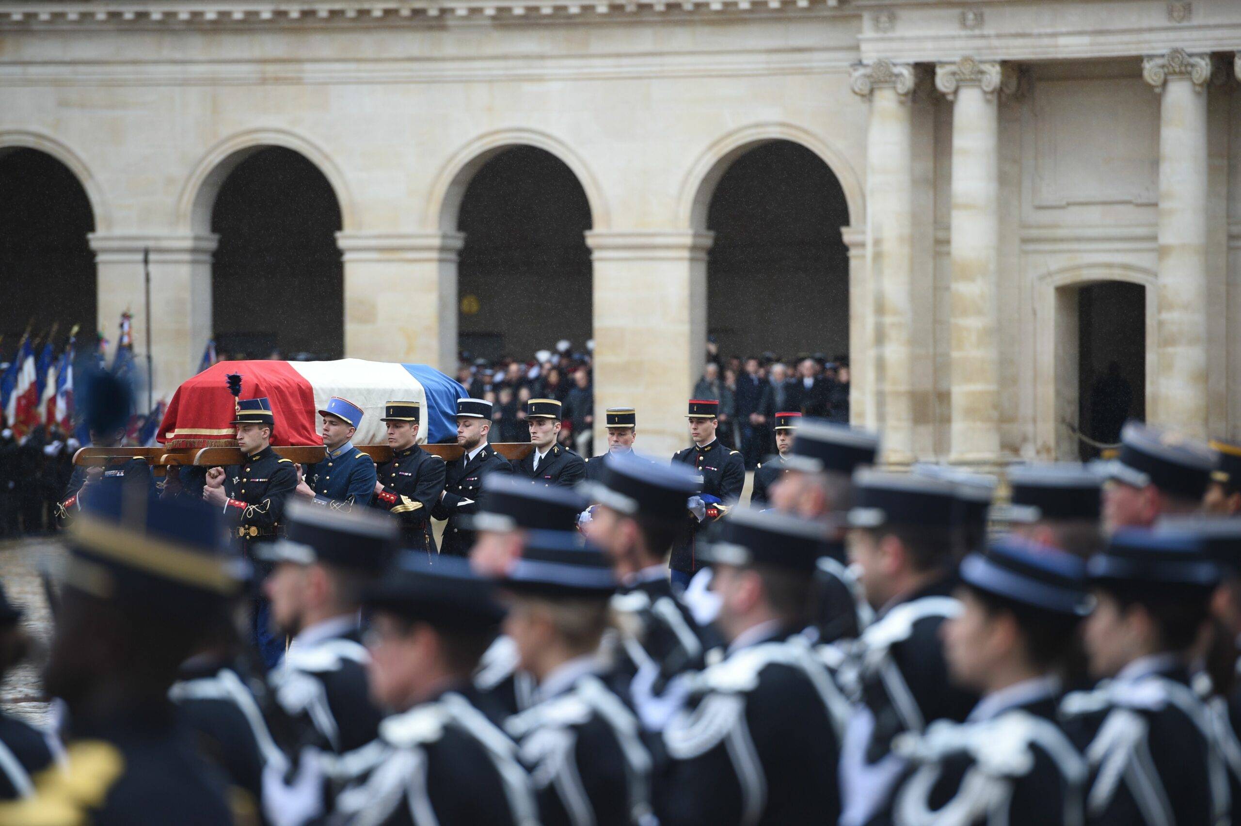 Hommage national au Lieutenant colonel Arnaud Beltrame, le 28 mars 2018. (c) Sipa 00851908_000014