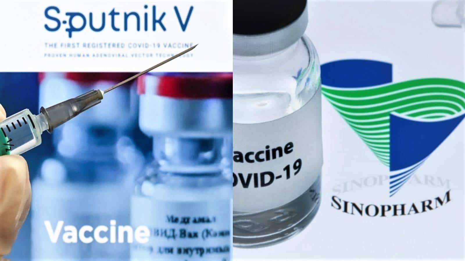 Vaccin Sputnik V approuvé vs vaccin Sinopharm