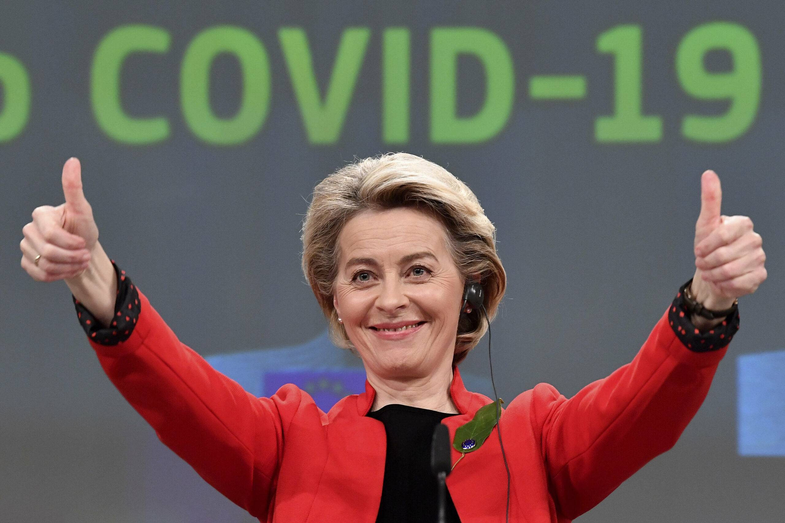 Ursula von der Leyen (John Thys, Pool via AP)/VLM107/21076469156104/12345678/2103171422