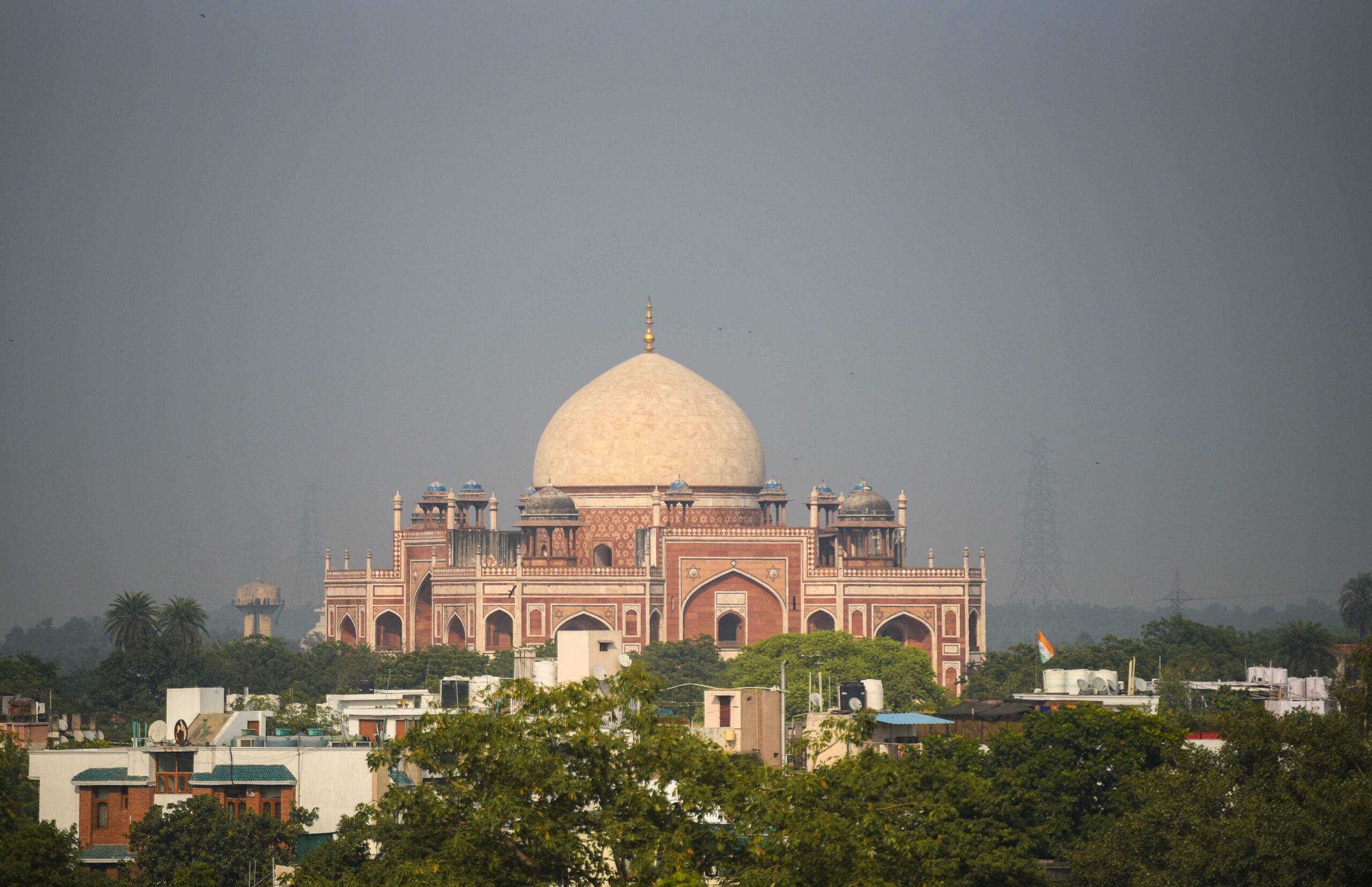 Mandatory Credit: Photo by Amal KS/Hindustan Times/Shutterstock (11024438a)
A view showing hazy skies above Humayun's Tomb, at Nizamuddin on November 19, 2020 in New Delhi, India. A layer of haze continued to engulf the national capital on Thursday as air pollution worsened here with several parts reporting an Air Quality Index (AQI) hovering between 'poor' and 'very poor' category.
Air Quality Worsens From Moderate To Poor In Some Parts In Delhi, New Delhi, India - 19 Nov 2020/shutterstock_editorial_Air_Quality_Worsens_From_Moderat_11024438A//2011200102