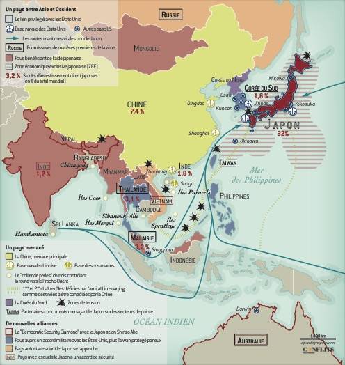 Jeu de go en mers de Chine. Crédits : Conflits