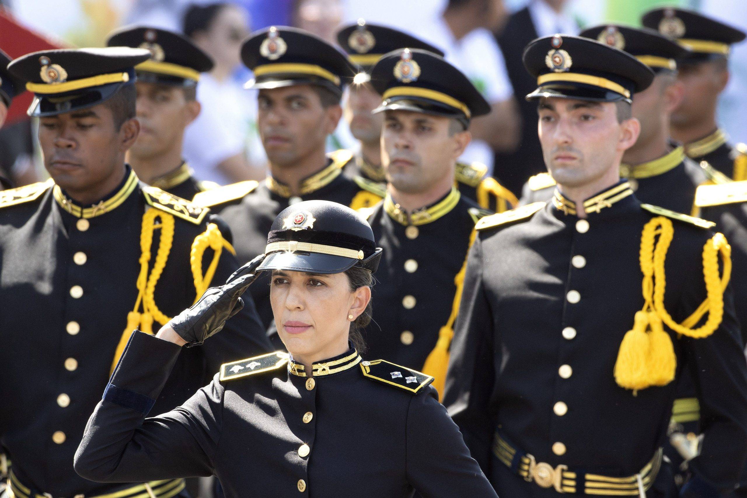 Défilé de la police militaire brésilienne.
//EFE_20180907-636719505983206555/Credit:Joédson Alves/EFE/SIPA/1809072107