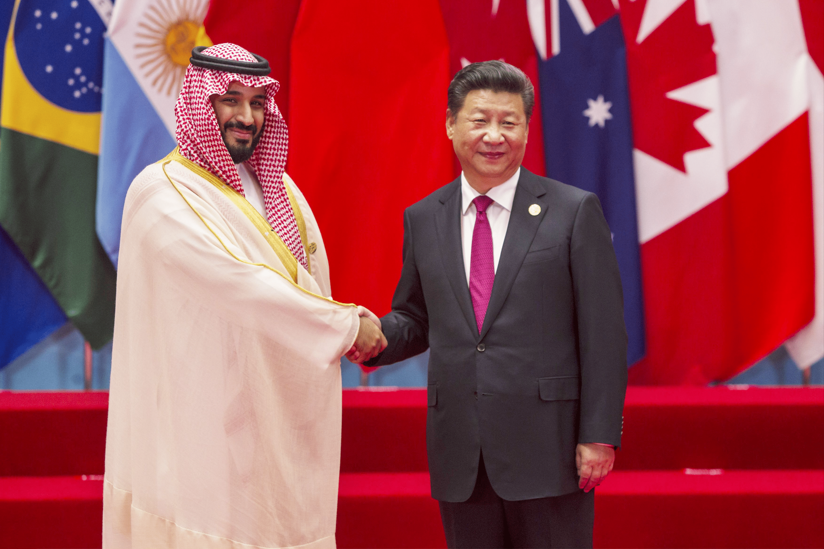 Mohammed bin Salman et Xi Jinping lors du sommet du G20 à Hangzhou en septembre 2016 (c) SIPA 00770307_000020