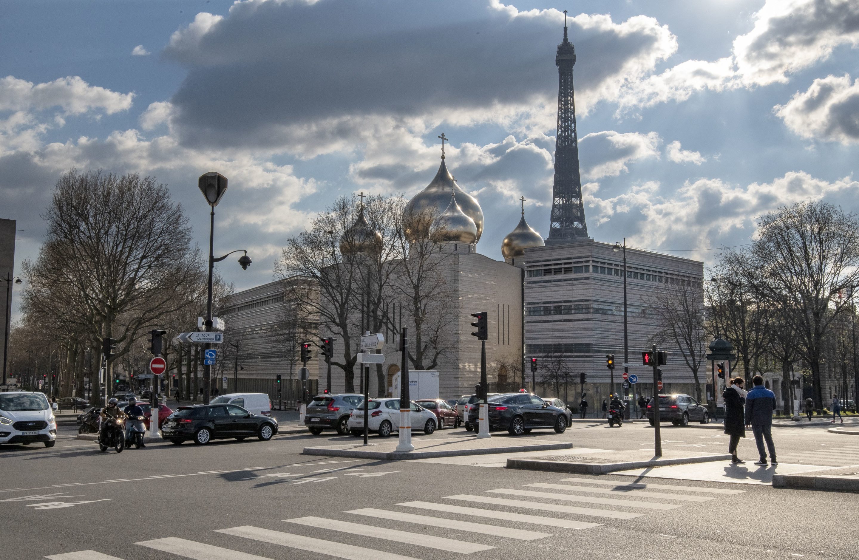 La cathédrale de la Sainte Trinité à Paris, intégrée au Centre spirituel et culturel orthodoxe russe inauguré en 2016 (c) Sipa 01011557_000007