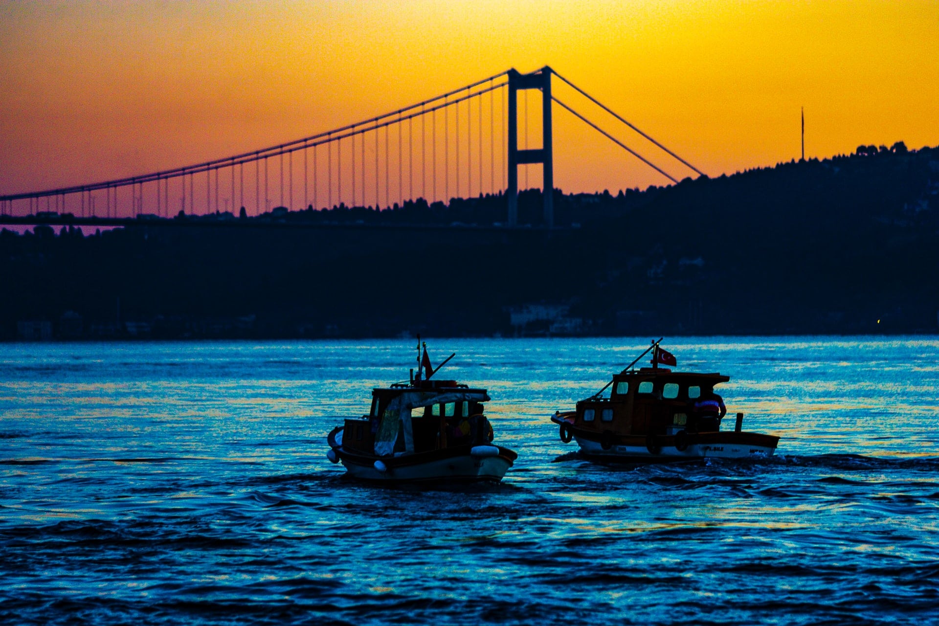 Bateaux dans le détroit du Bosphore (c) Pixabay